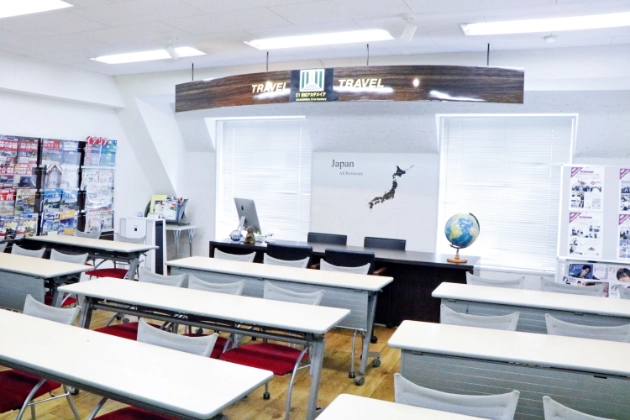 旅行カウンター実習室